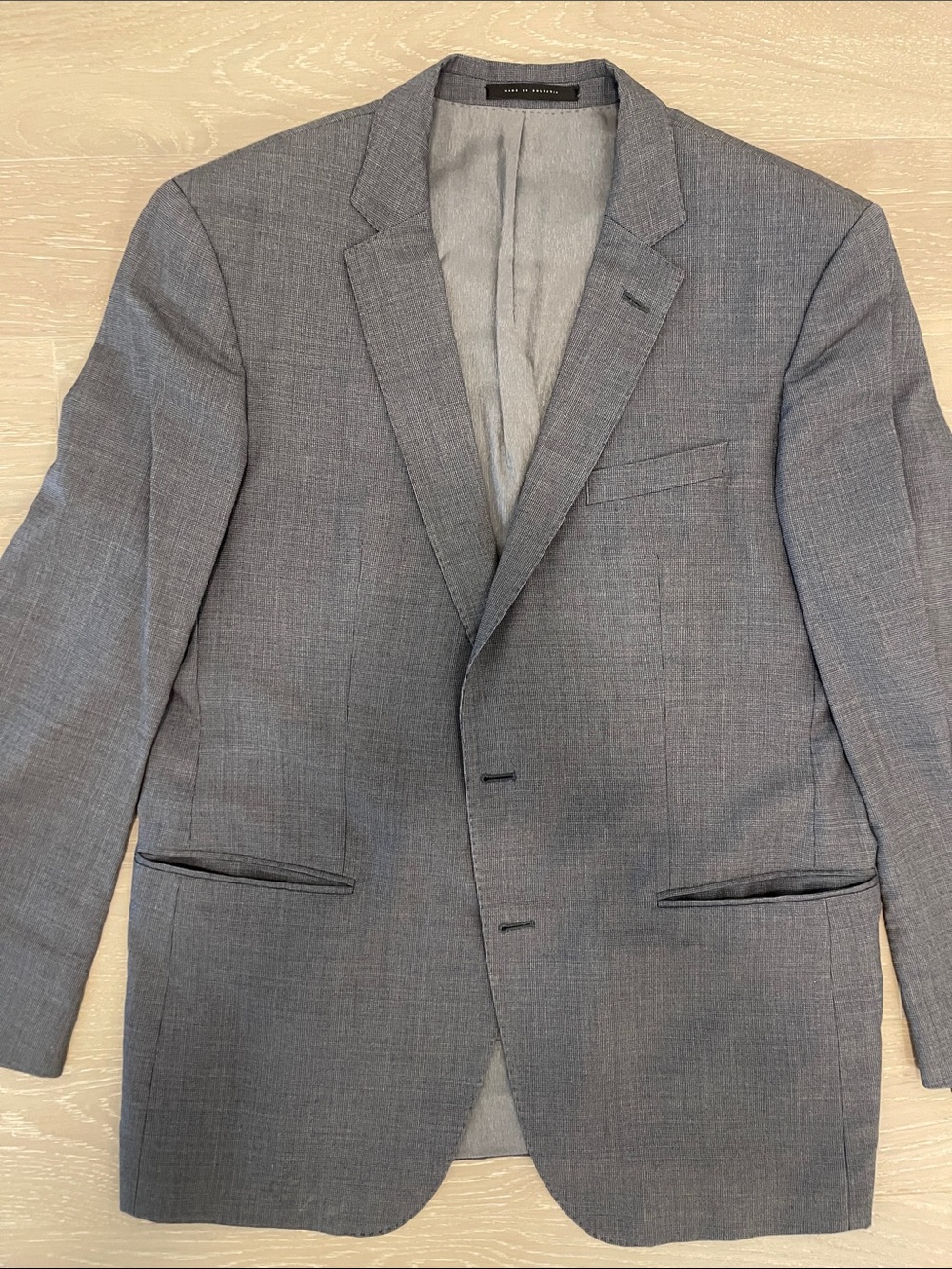 Hugo Boss Men’s Light Gray Single-Breasted Suit Blazer - Picture 7 of 7